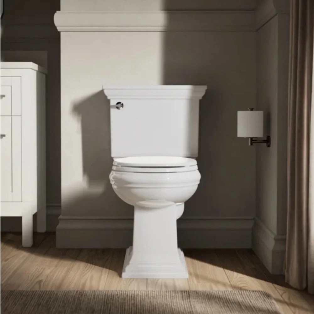 Sleek White Bathroom Toilet